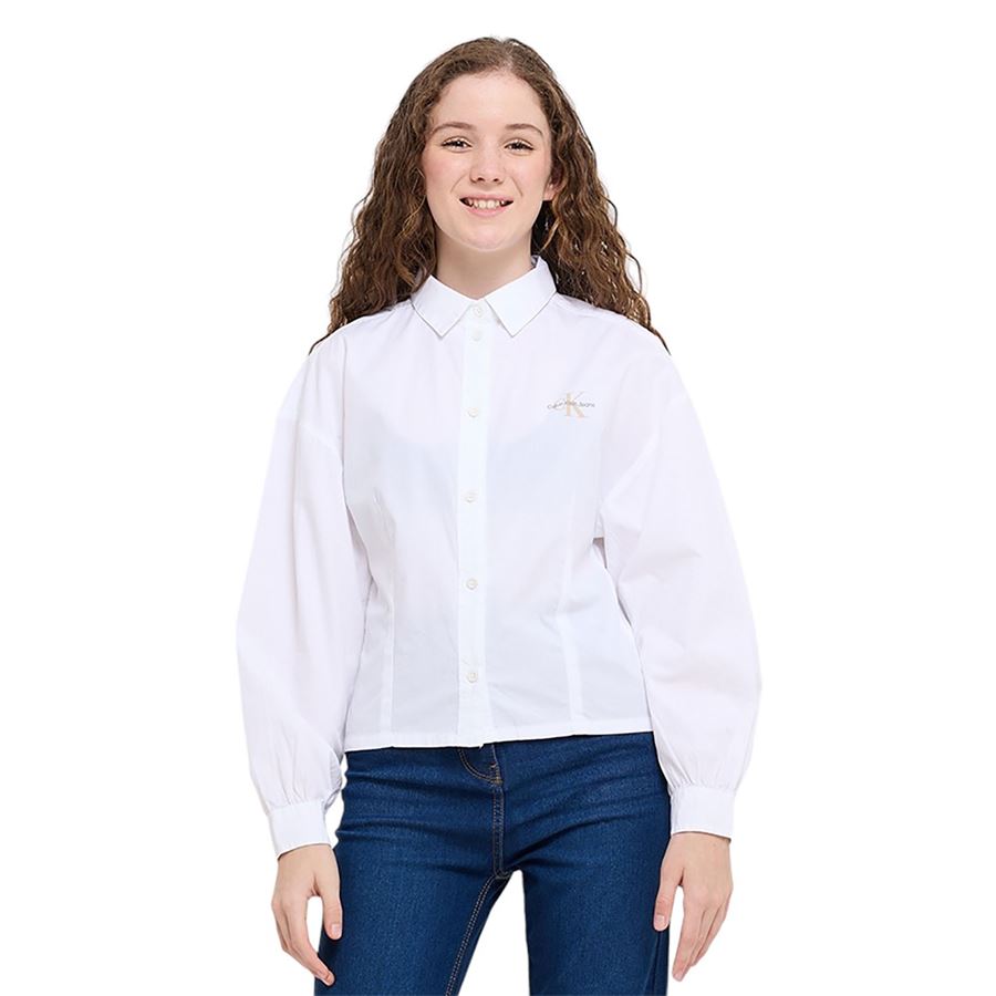 Volume Sleeve Poplin Shirt Calvin Klein | CKIG0IG02525YAF